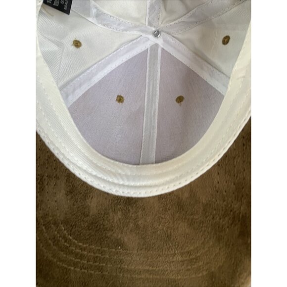 Faux Suede Brown Ball Cap Adj Hook & Loop Closure 100% Polyester Lightweight - Picture 8 of 9